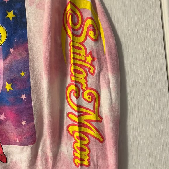 NWT Sailor Moon Pink white tie-dye long sleeve - Picture 7 of 8